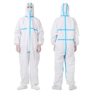White Disposable Isolation Coverall Level-1 | 10 pcs.